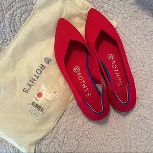 New Rothy’s Red Python Flats